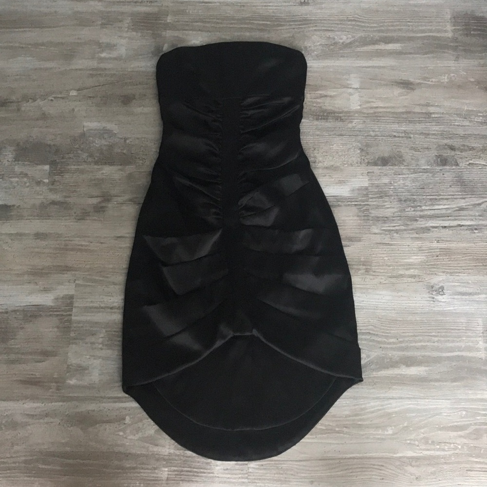 XS Marciano strapless high low cocktail dress